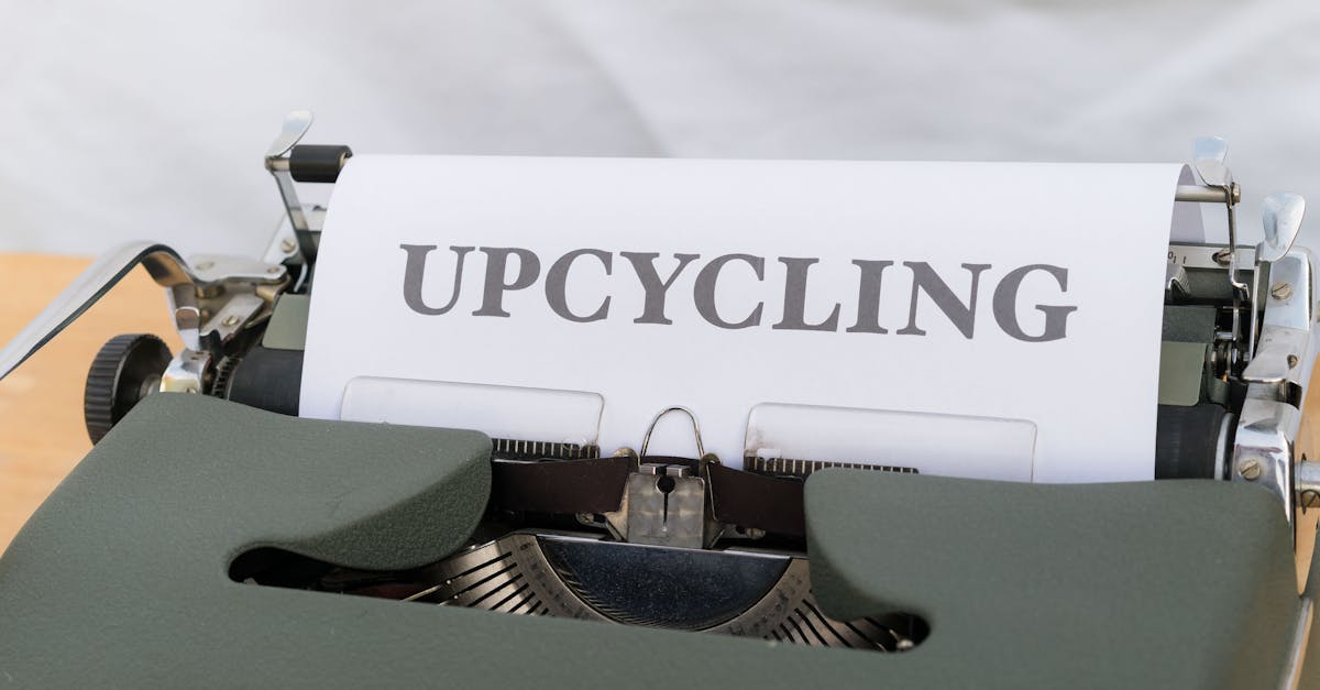 découvrez l'upcycling, une démarche écoresponsable qui transforme vos objets et matériaux inutilisés en créations uniques et durables.